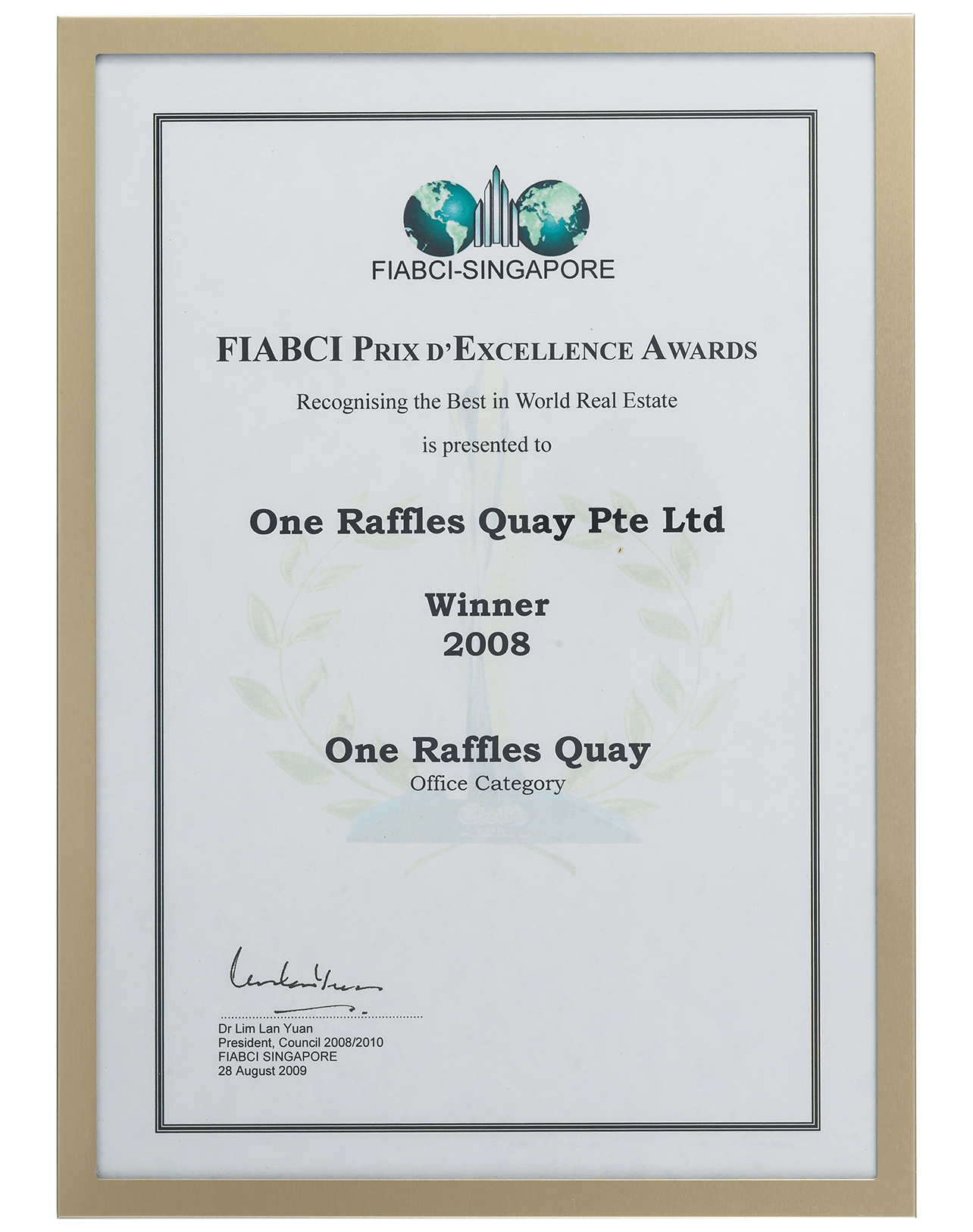 ORQ Singapore Award